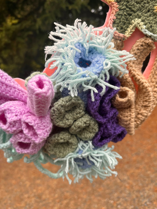 Crochet 3D Coral Reef (Wall Hanging Decor)