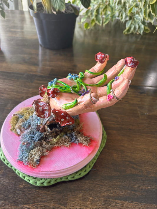 Cottage Core Hand Sculpted Ring Holder