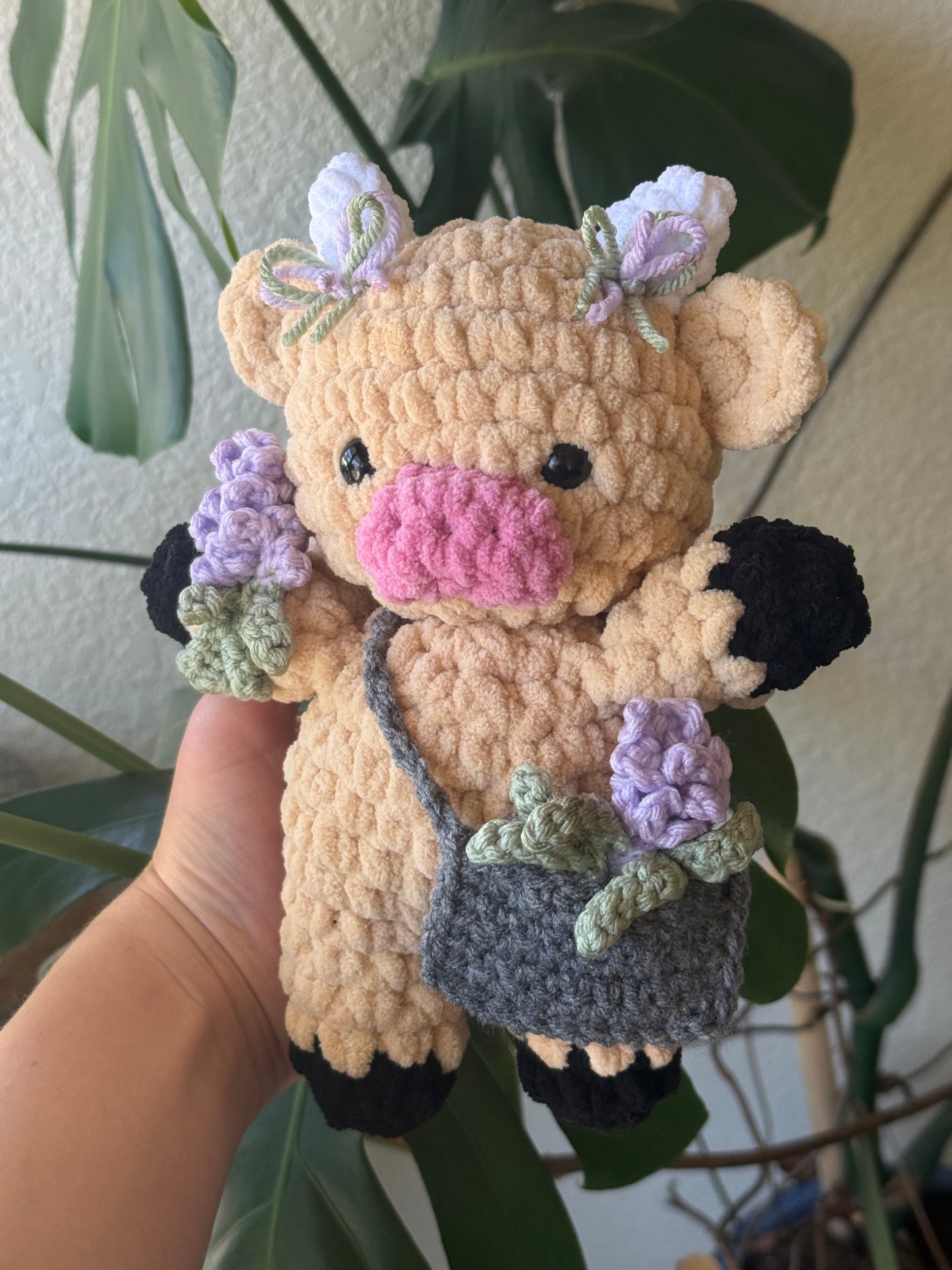 Crochet “Looking for Lavender” Cow