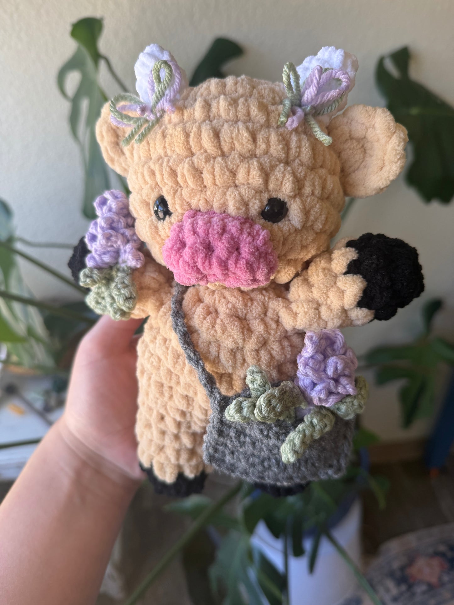 Crochet “Looking for Lavender” Cow