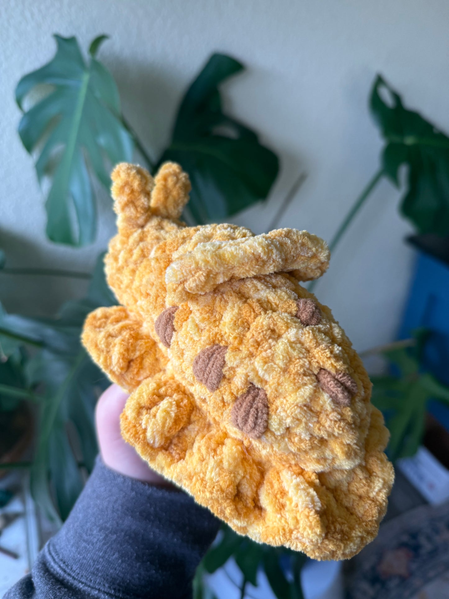 Crochet Banana Slug Plushie