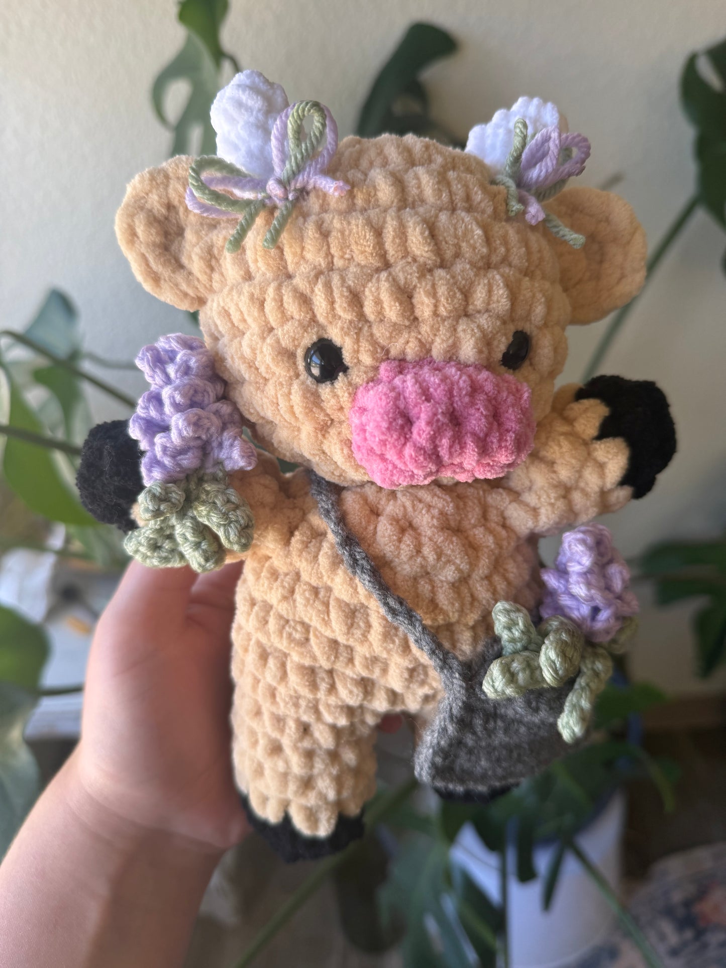 Crochet “Looking for Lavender” Cow