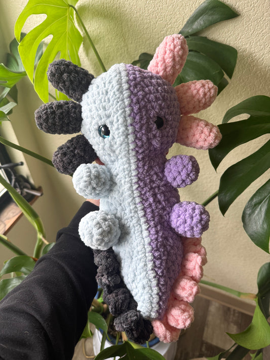 Giant Crochet Axolotl ~ Yin Yang