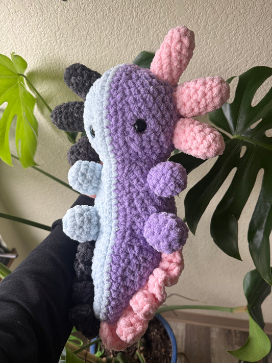 Giant Crochet Axolotl ~ Yin Yang