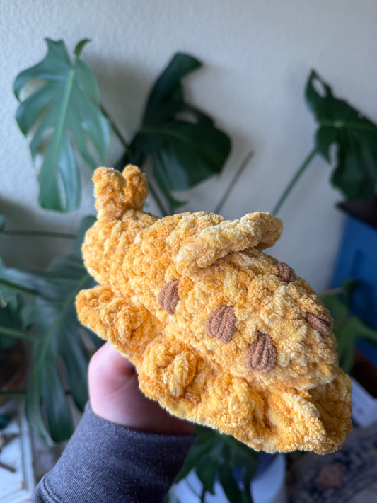 Crochet Banana Slug Plushie