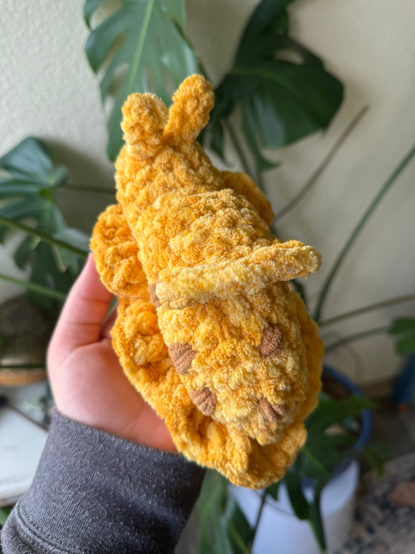 Crochet Banana Slug Plushie