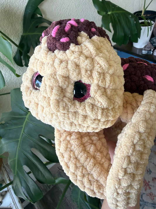 Crochet Chocolate Sprinkle Donut Turtle