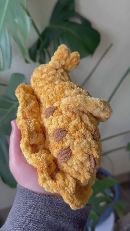 Crochet Banana Slug Plushie